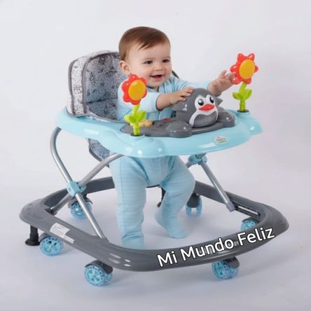 Andador para Bebe Musical Azul Pinguinito