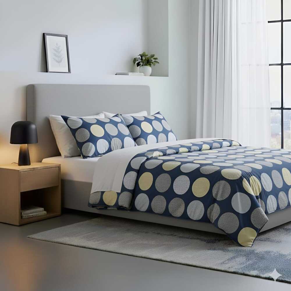 Edredón algodón con Funda Sham Queen Free Home Premium Kabul