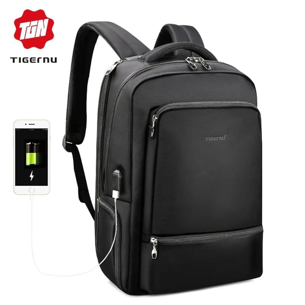 Mochila Antirrobo Porta Laptop Hombre Tigernu TB3585
