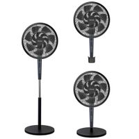 Ventilador 3 en 1 Kendal KVP-TURBO3  Aspas Dobles - 55W - Control Remoto y Pantalla LED
