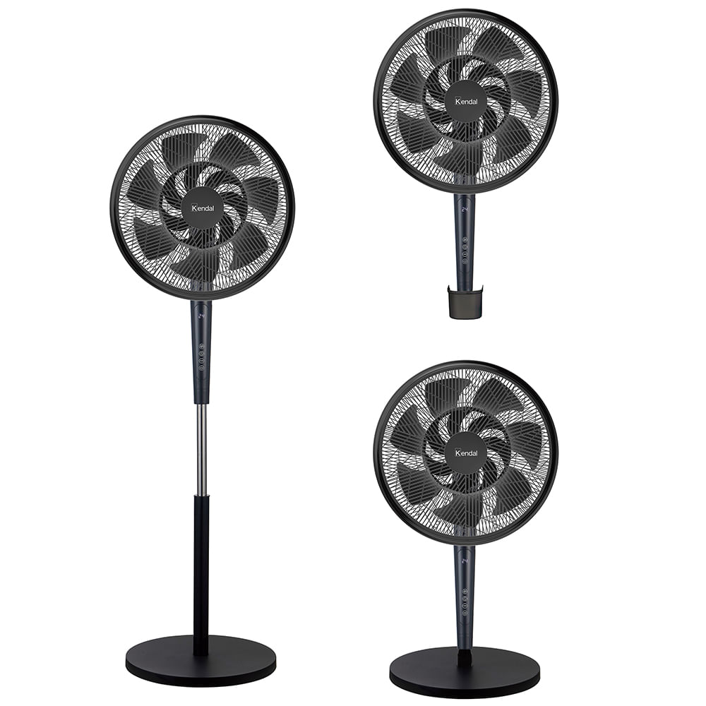 Ventilador 3 en 1 Kendal KVP-TURBO3  Aspas Dobles - 55W - Control Remoto y Pantalla LED