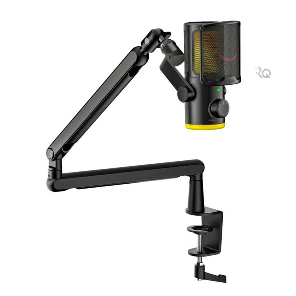 Micrófono Fifine TAM6 Black con Brazo