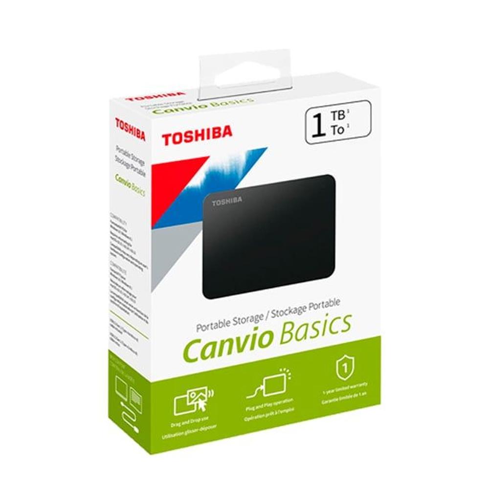 Disco duro Toshiba 1TB Canvio Basics externo USB 3.0 2.5? Negro.