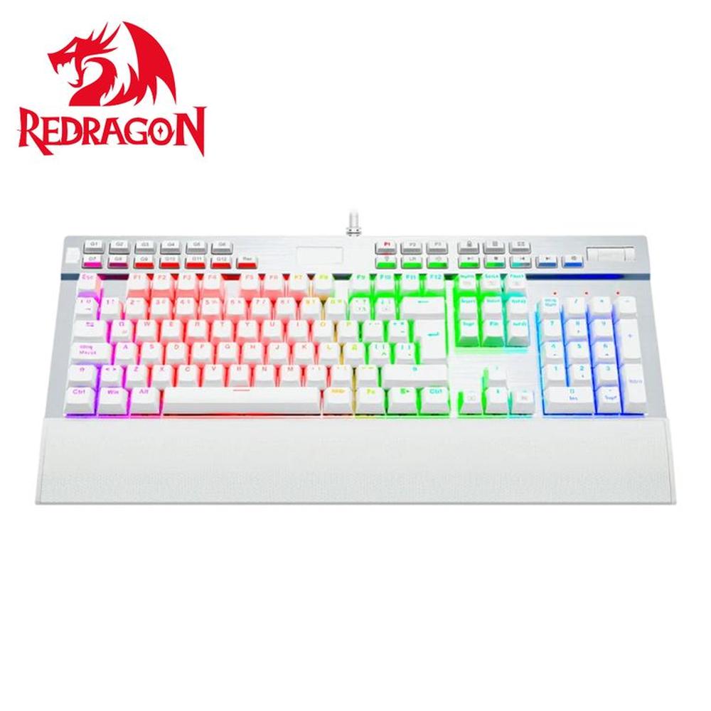 K550 Teclado Redragon YAMA WHITE K550 Spanish-SPS PURPLE SWITCH