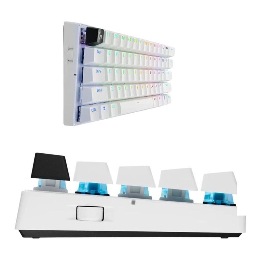 TECLADO LOGITECH PRO X 60 LIGHTSPEED BT/ÓPTICO/65 HRS/RGB WHITE