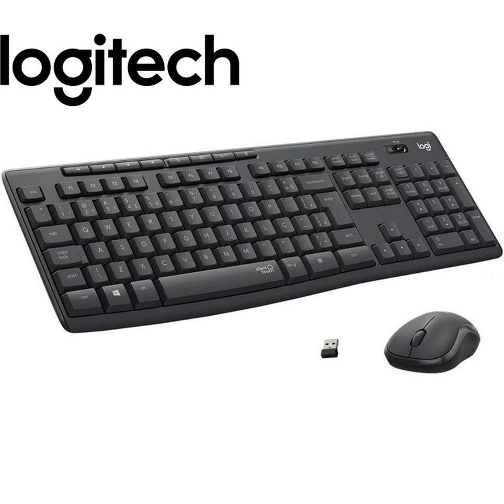 Kit teclado mouse inalambrico logitech mk295 - negro