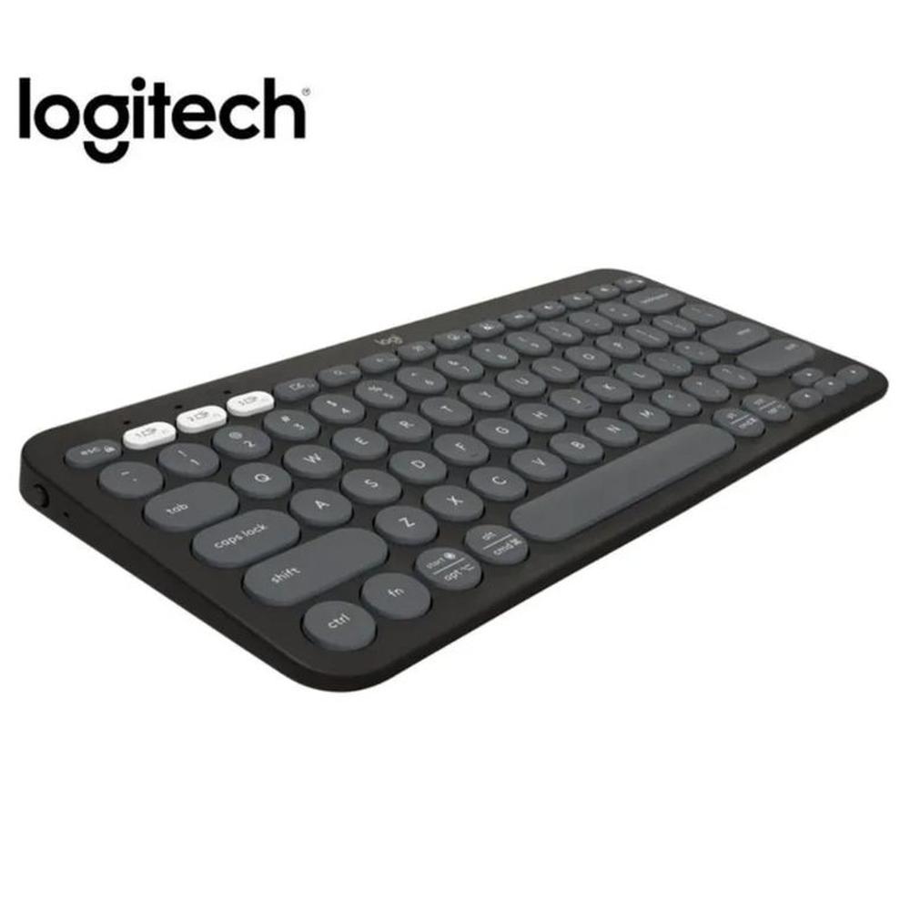 TECLADO LOGITECH PEBBLE 2 K380S BLUETOOTH/WIRELESS SP GRAPHITE