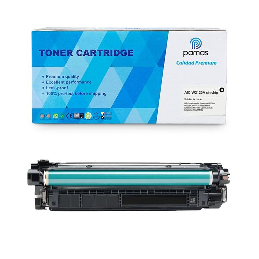 Toner PAMAS Compatible HP212A W2120A Sin Chip Negro