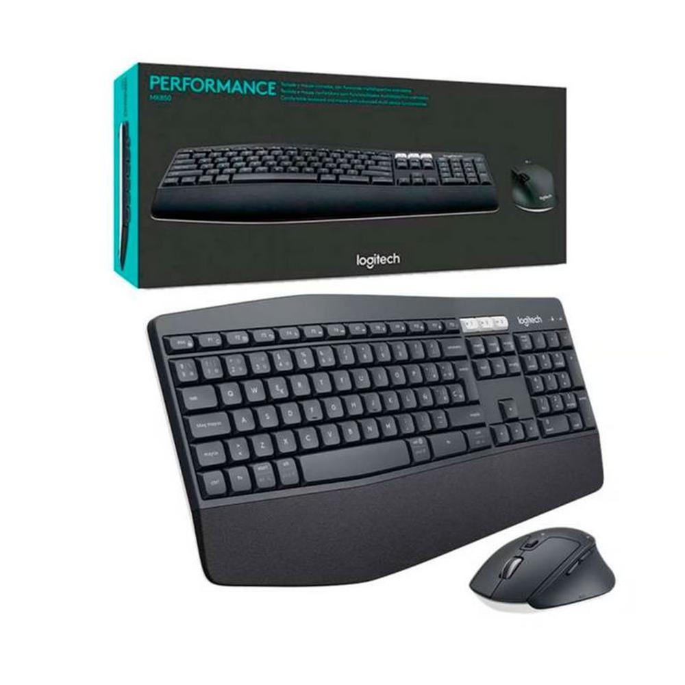 Kit Teclado Mouse Logitech MK850 Inalambrico y Bluetooth - Negro