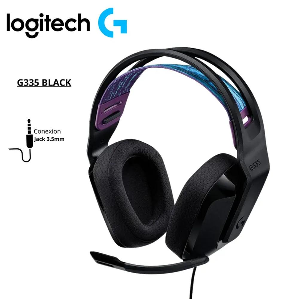 Audífono con Micrófono Logitech G335 Black