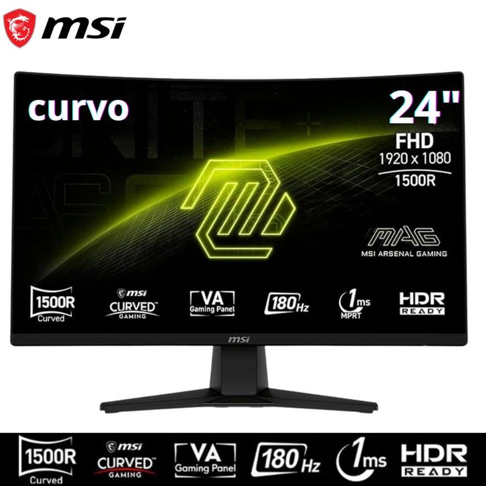 Monitor MSI MAG 242C Curvo  24”, FHD VA, HDMI / DP / Headphone-Out