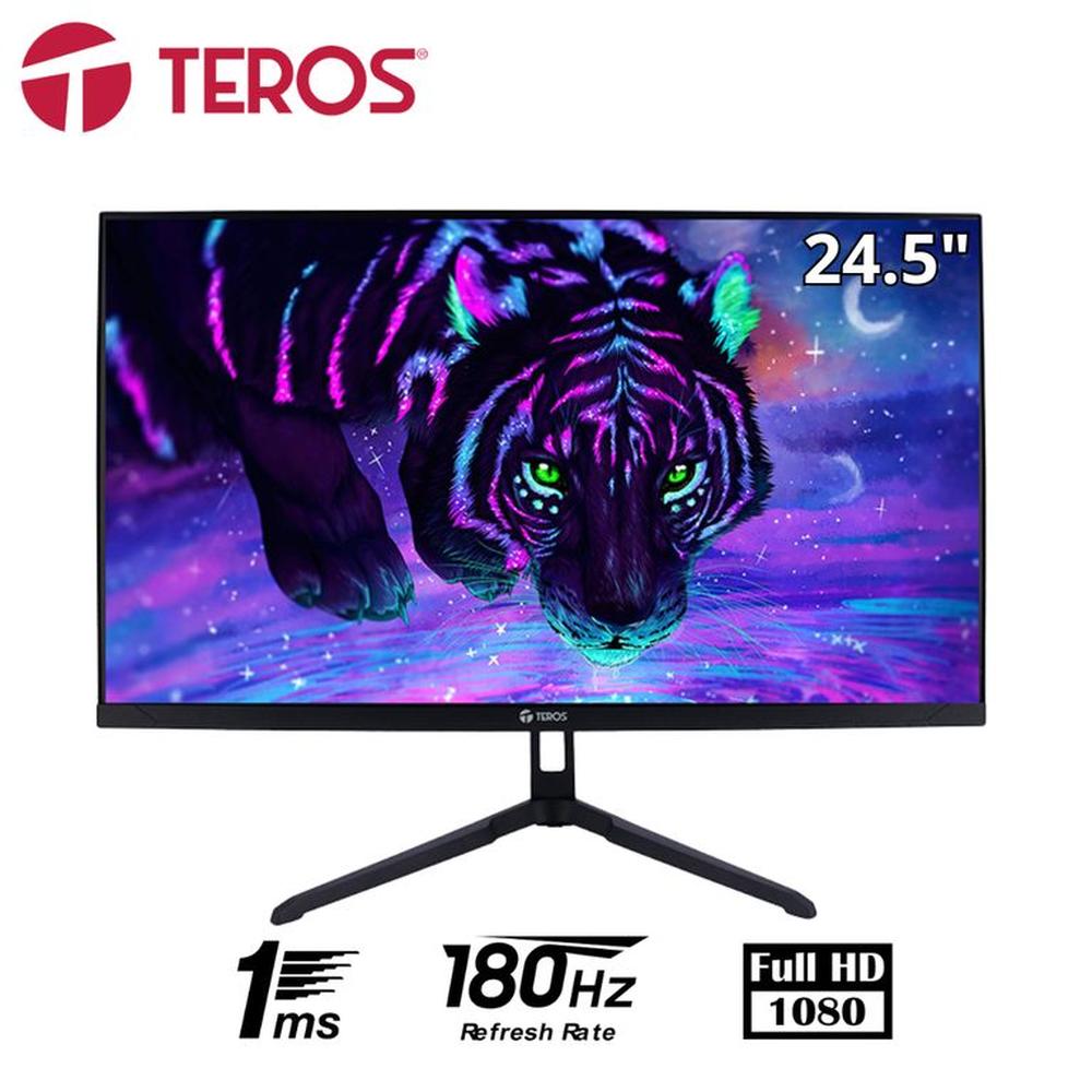 Monitor plano gaming TEROS TE-2475G 245 FHD VA 180Hz 1ms HDMI DP