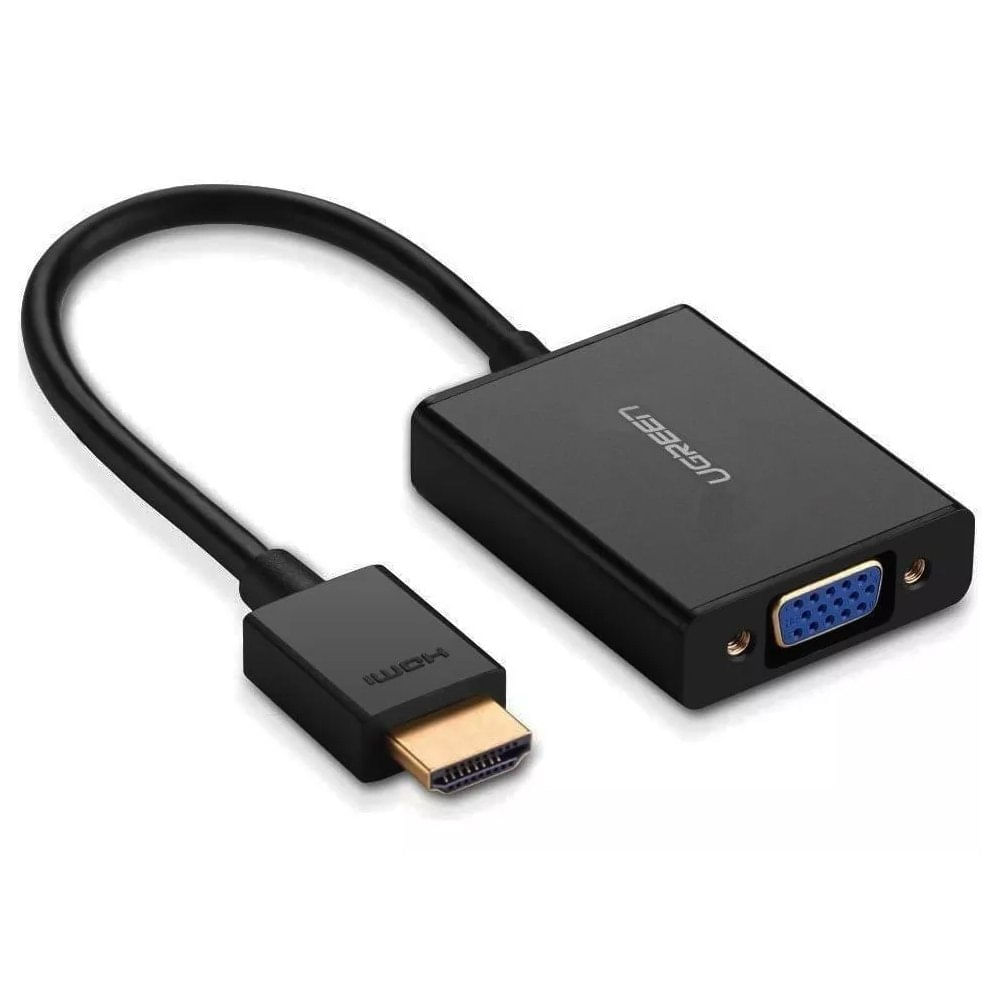 Adaptador Convertidor de Hdmi a Vga UGREEN Audio Jack 3.5mm 60hz