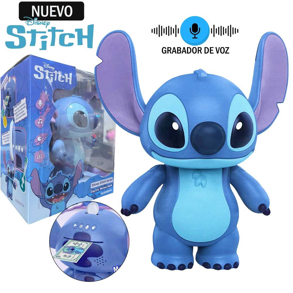 Alcancía Eléctrica de Figura de Stitch con Sonido y Grabador EODS5019