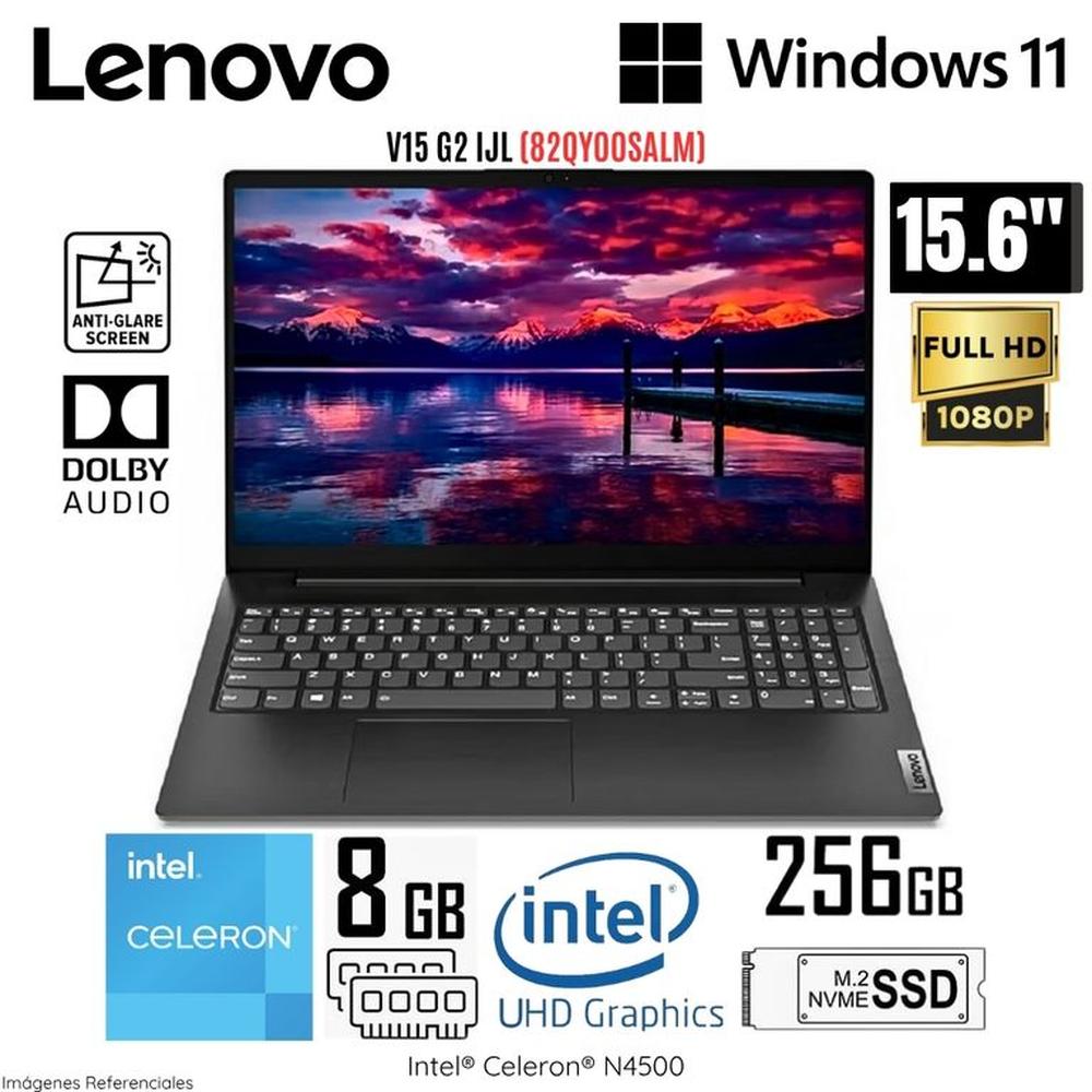 Laptop Lenovo V15 G2 IJL Intel Celeron N4500 8GB RAM 256GB SSD 15.6 FHD - 82QY00SALM