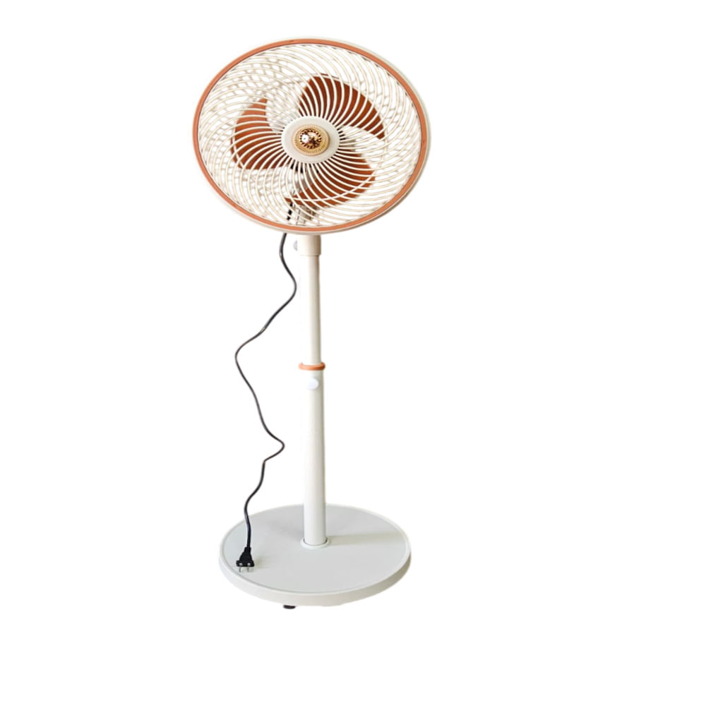 Ventilador de Pie Ajuste de 3 Velocidades Blanco