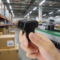 Lector Código de Barras Tipo Anillo Portátil 2d 1d Bluetooth Inalámbrico YHD-3300DB