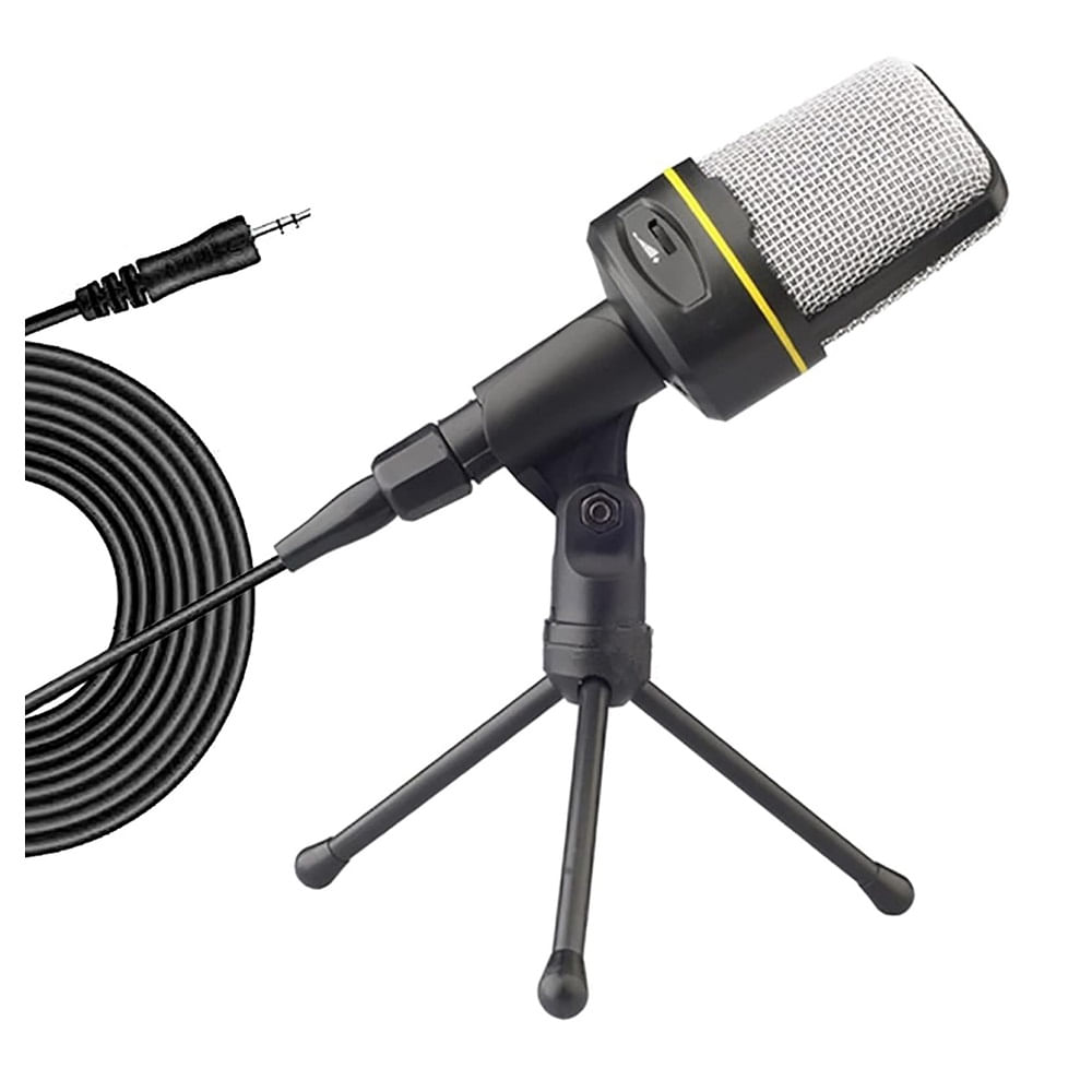 Micrófono Condensador 3.5 Mm Para Pc Y Celulares Con Minitripode