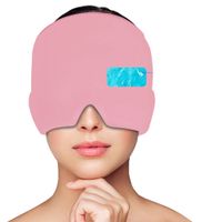 Gorro para Migrañas y Dolores de Cabeza Rosado