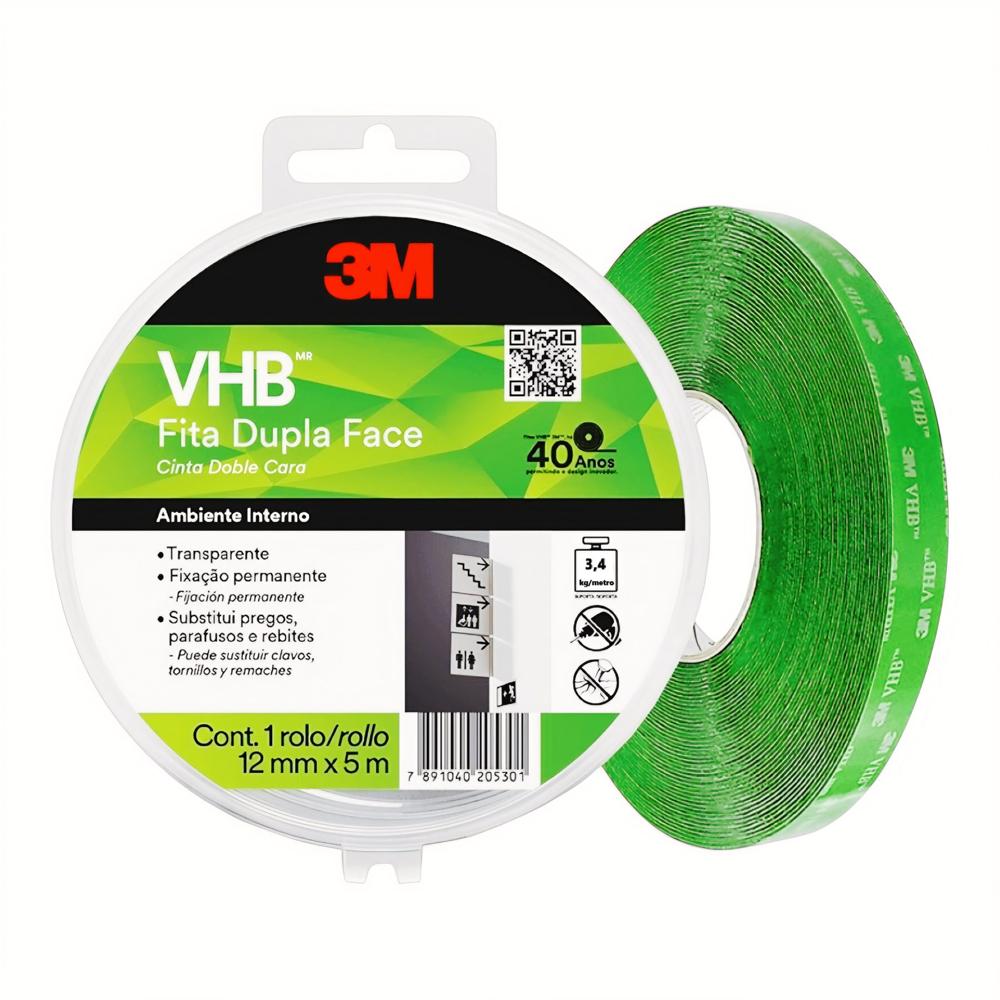 Cinta Doble Contacto 3M VHB 4910 19mm x 5 Metros