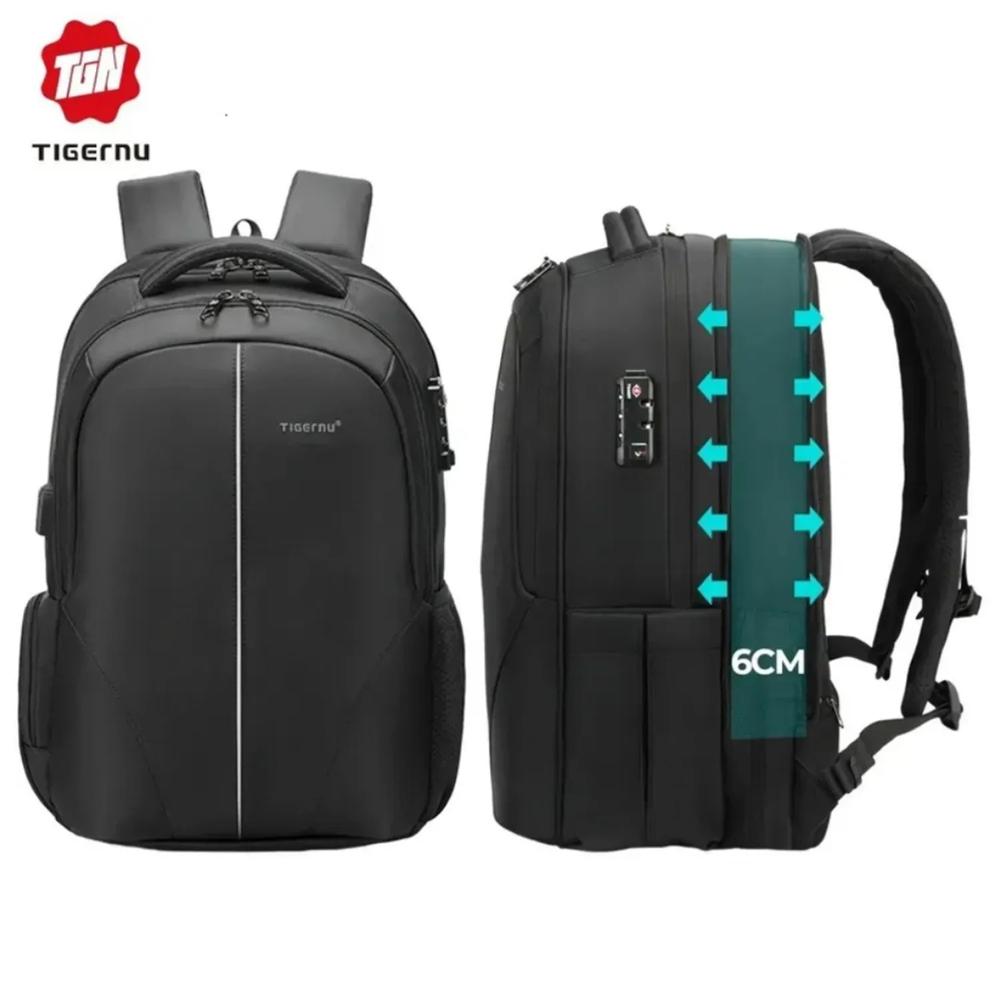 Mochila Antirrobo Expandible Viajera Laptop Tigernu TB31054A