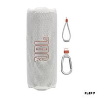 PARLANTE JBL FLIP 7 BLUETOOTH EXTRABASS BLANCO