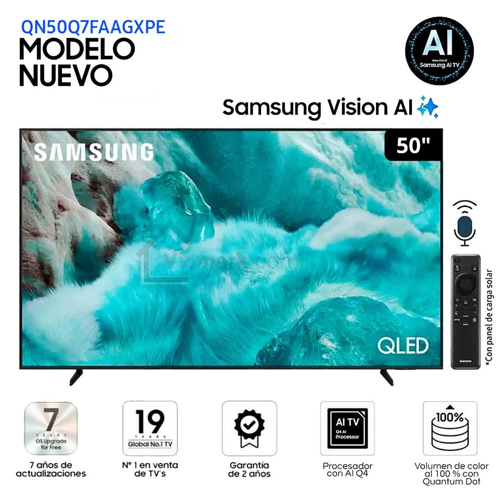 Televisor Samsung QLED 55 Pulg 4K Ultra HD Tizen QN55Q7FAAGXPE - Modelo 2025