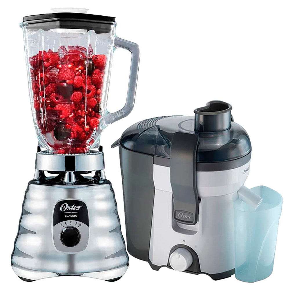 Combo Licuadora Oster Blst4655 mas Extractor De Jugos Fpstje316w