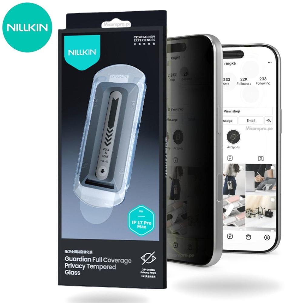 Protector de Pantalla Nillkin Antiespía Privacy Glass - iPhone 17 Pro Max