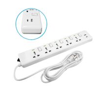 Supresor de pico 5 tomas más Usb Tipo C - 5 Metros Elegant Home light
