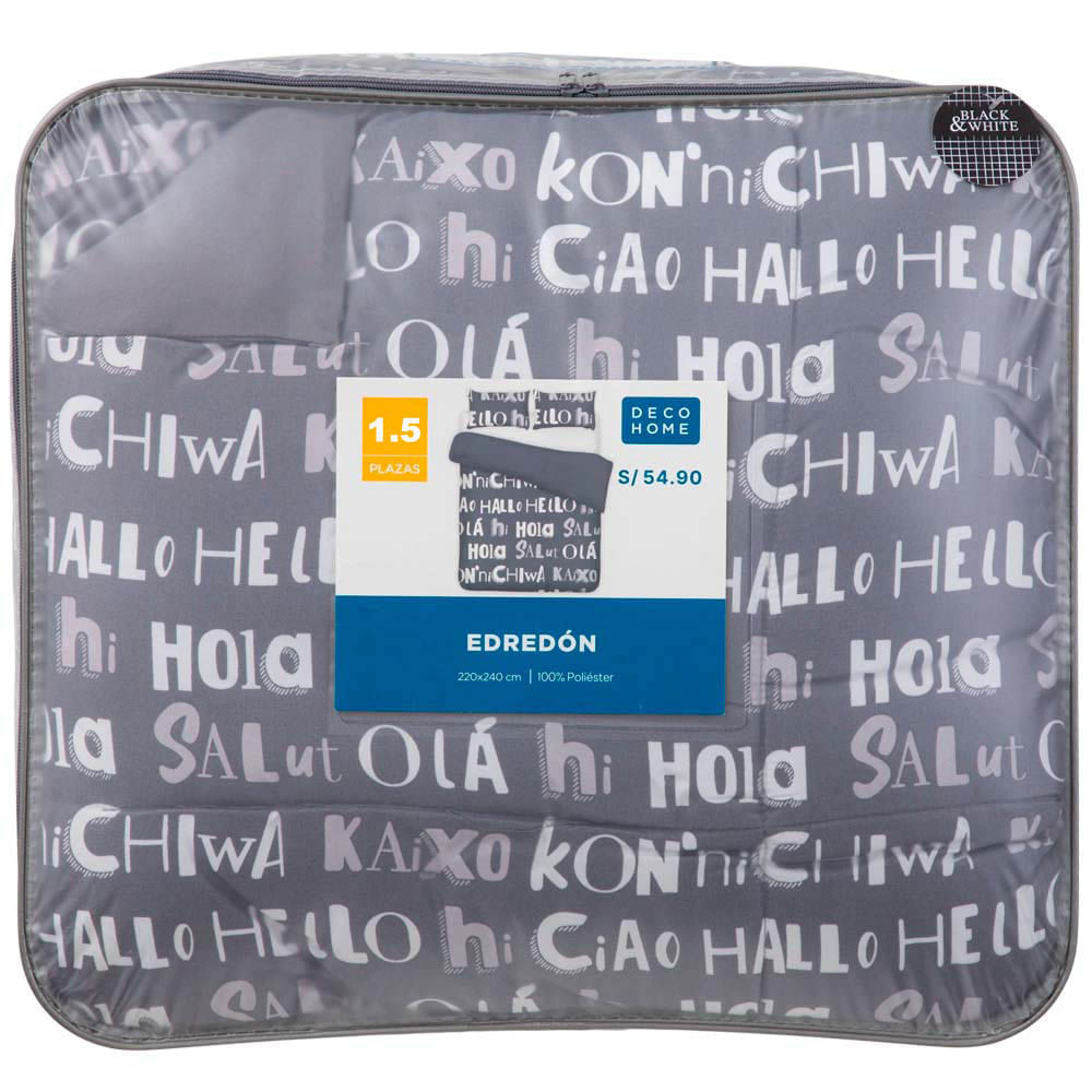 Edredones DECO HOME Black&White D3 1.5 Plazas