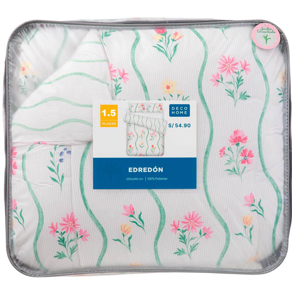 Edredones DECO HOME Jardin Dis2 1.5 Plazas