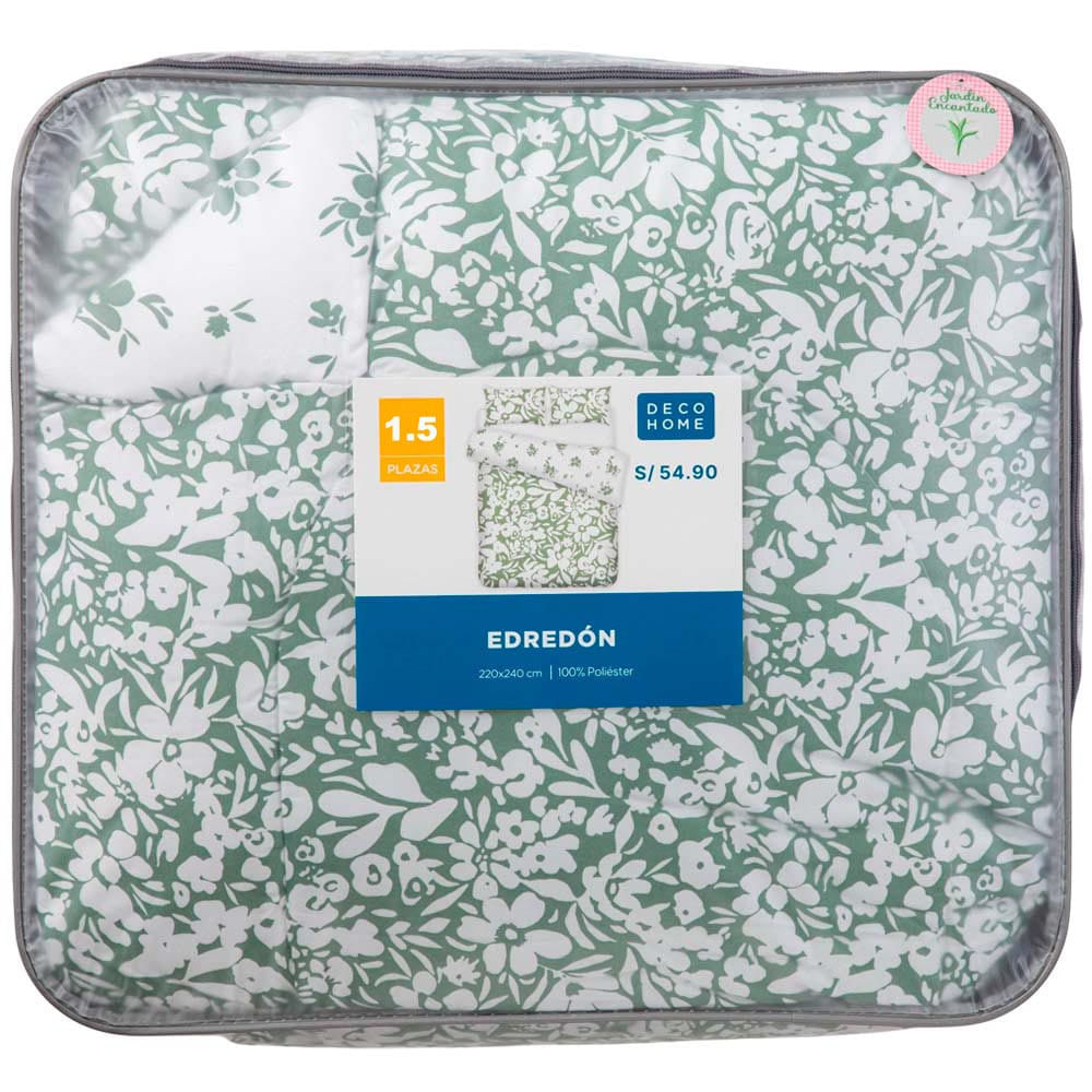 Edredones DECO HOME Jardin Dis1 1.5 Plazas