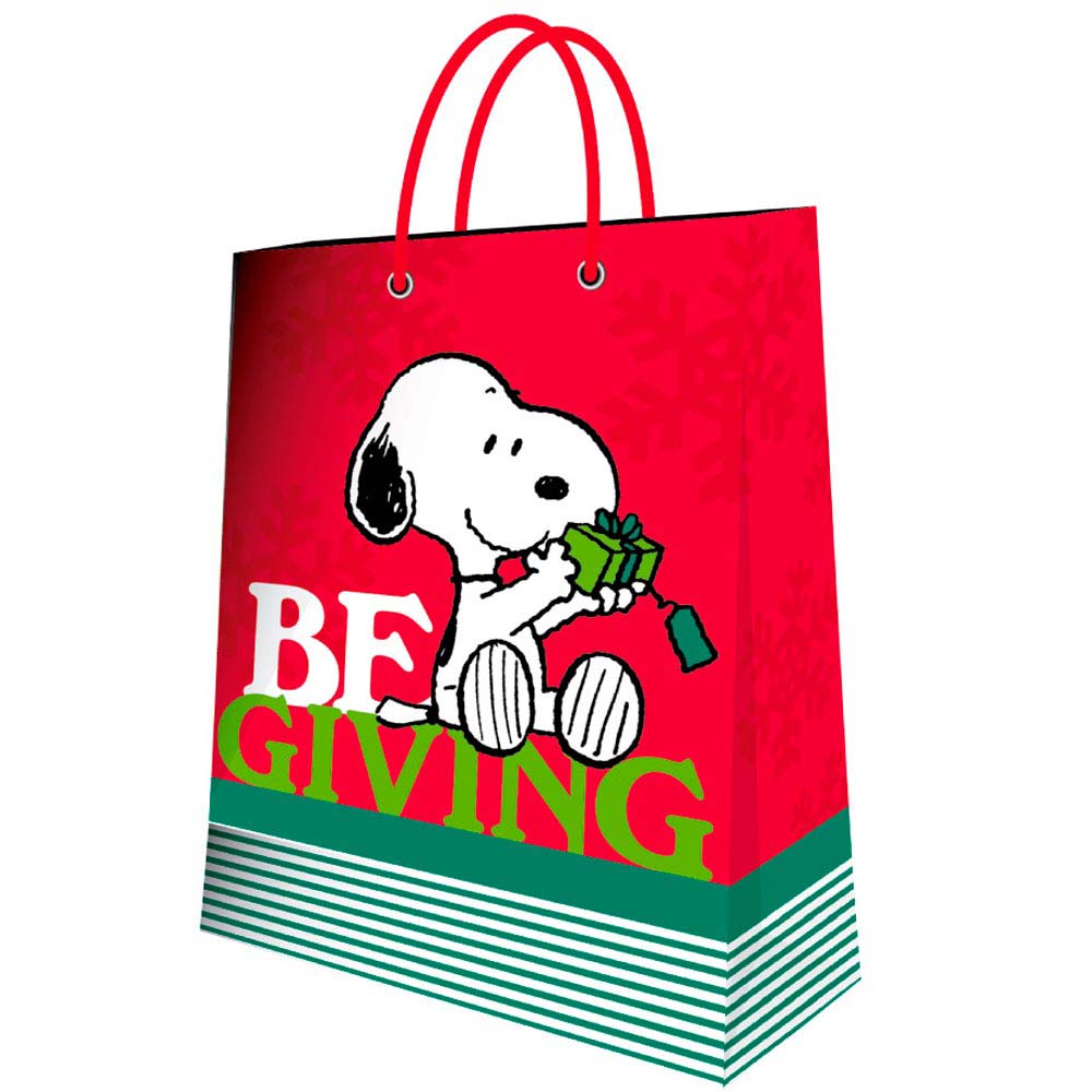 Bolsa de Navidad DISTRIBUIDORA GRÁFICA Snoopy Mediana
