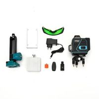 NIVEL LÁSER INTELIGENTE 4D 16 LÍNEAS VERDES 21V CON ACCESORIOS