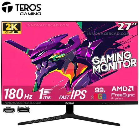 Monitor gaming TEROS TE-2769G 27 QHD Fast IPS 180Hz 1ms HDMI DP Monitor gaming TEROS TE-2769G 27 QHD Fast IPS 180Hz 1ms HDMI DP