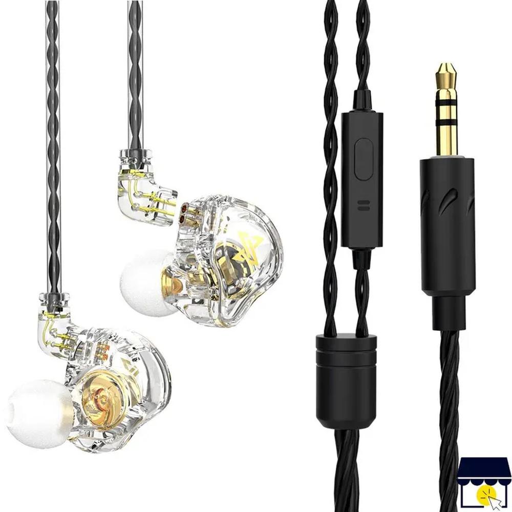 Audifonos QKZ Q KZ AK6 Max +Bass - Transparente