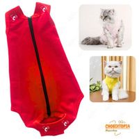 FAJA POST OPERATORIA MASCOTA-PERRA-GATA TALLA XXXL-ROJA