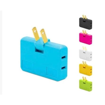 Enchufe Adaptador Triple Giratorio Enchufe Adaptador Triple Giratorio