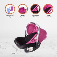 Portabebé de Lujo EBABY «TERRY» Pink