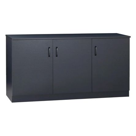Muebles Credenza Oficina Arhivador 3 Puertas Roble Negro Muebles Bonno