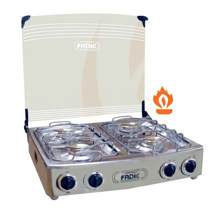 Cocina de Mesa Fadic con Tapa de Vidrio Aurora 22 Cocina de Mesa Fadic con Tapa de Vidrio Aurora 22