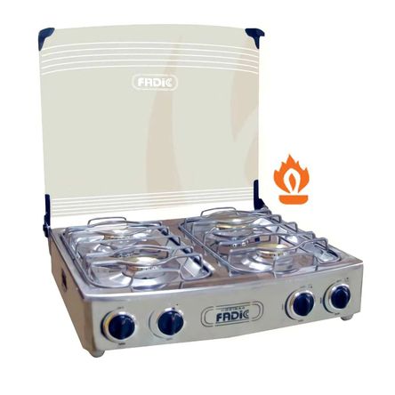 Cocina de Mesa con Tapa de Vidrio Aurora 22 4H