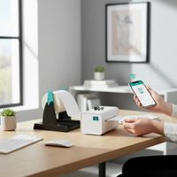 Impresora Escritorio Térmica de Etiquetas Adhesivas para Códigos de Barra TD402S Usb Bluetooth Wifi