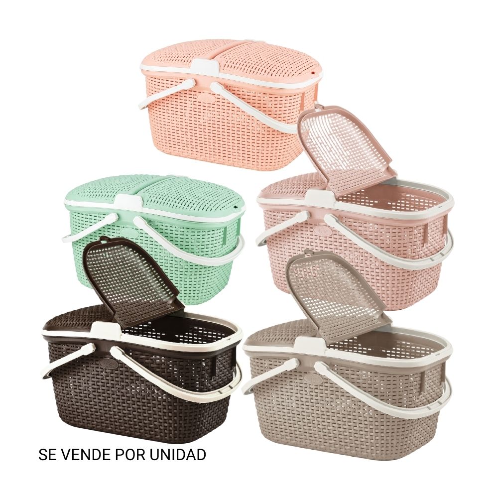 Canasta Tavarua Modelo Ratán Reyplast