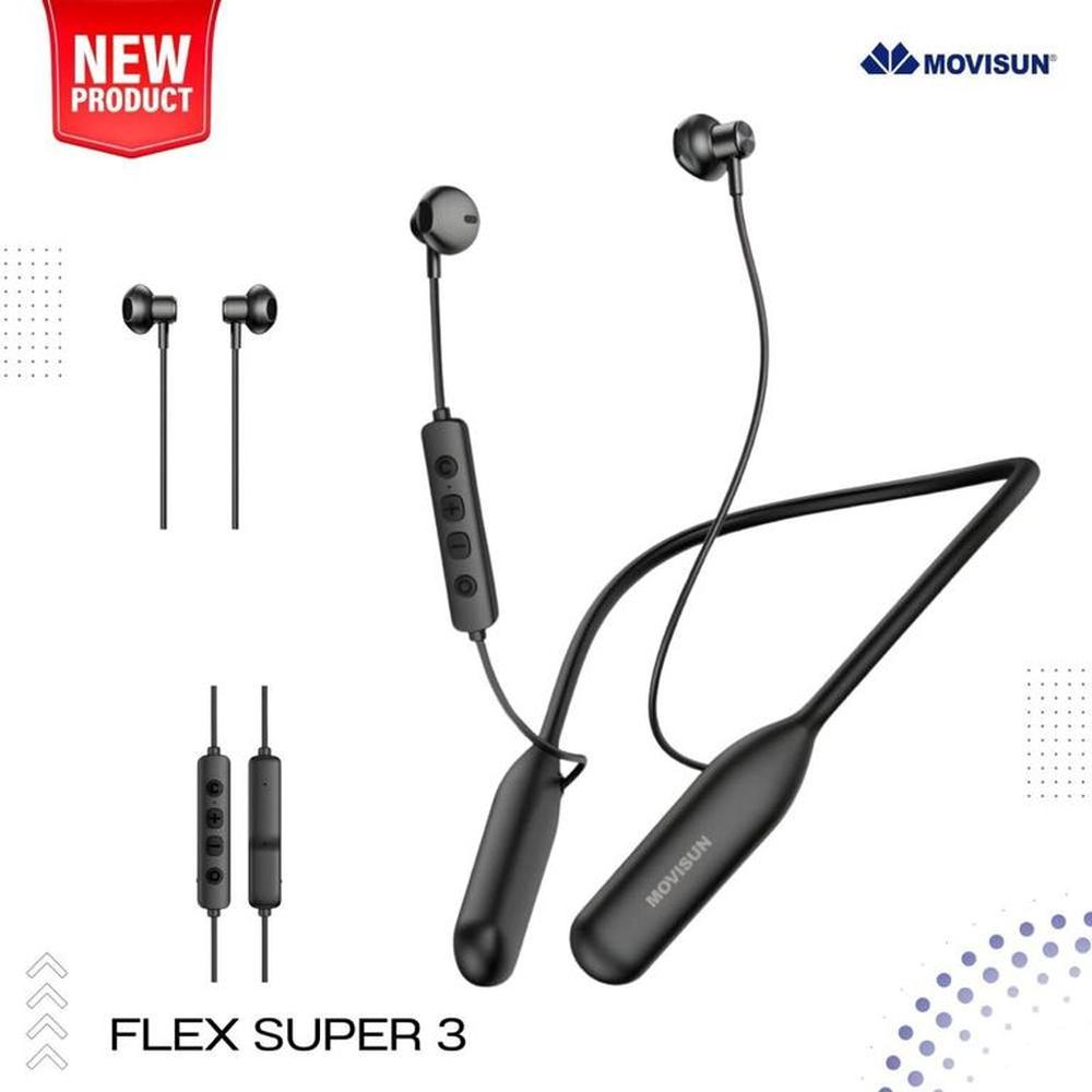 Audifonos Inalambrico Depotivos Cuellera Movisun Flex Super 3 100 Horas