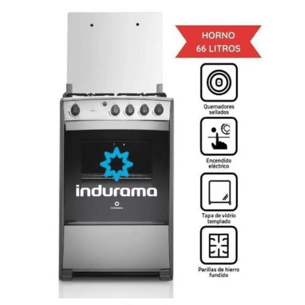 Cocina a Gas Indurama Coruña 4 Hornillas