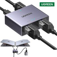 UGREEN Divisor GIGABIT Ethernet RJ45 Splitter LAN 1 a 2 Para PC. PS5. Xbox y TV