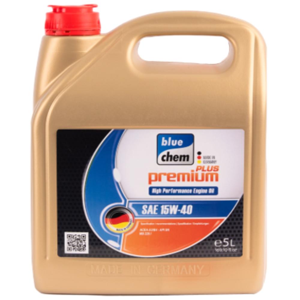 Aceite full sintético 15W-40 de 5 litros.