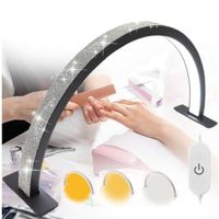 Lampara Led para Escritorio Cosmetica Media Luna Negro 30w